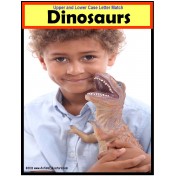 File Folder Game Dinosaurs MATCHING Upper and Lowercase Letters FREE!